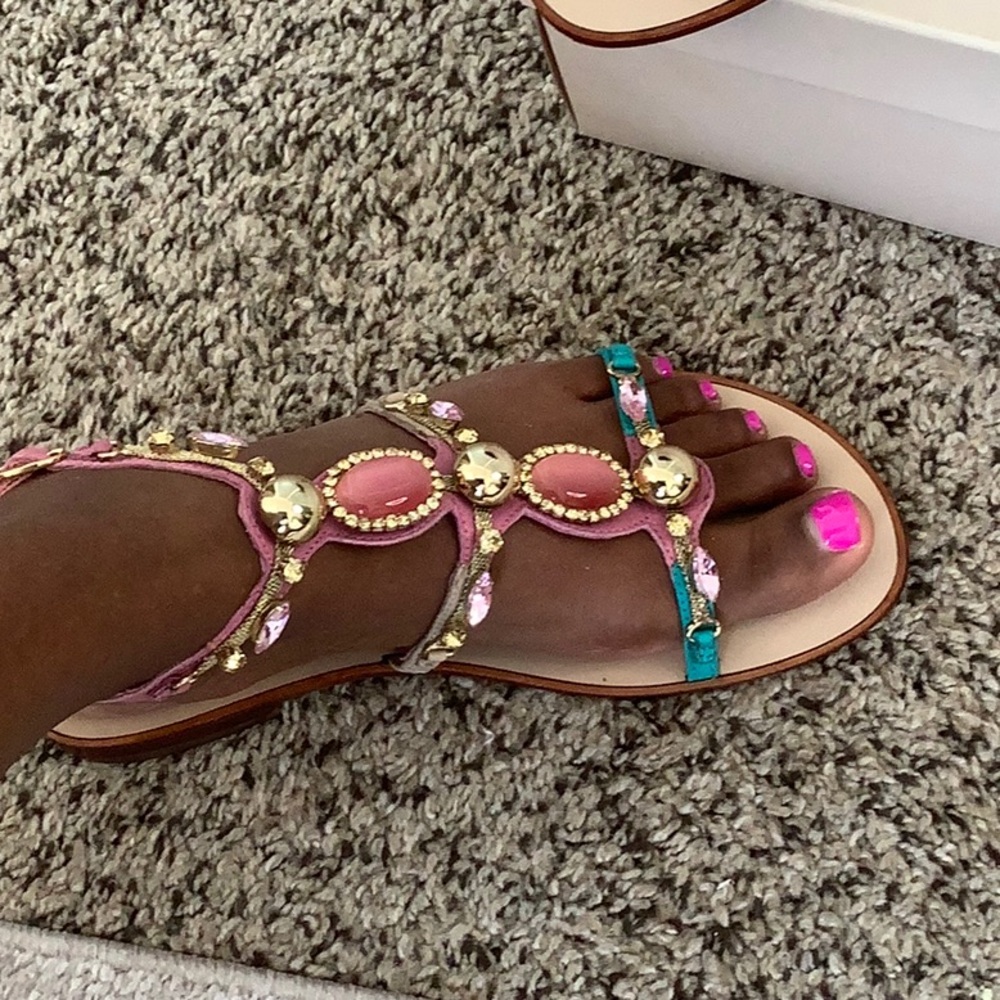 🤩 BCBGeneration Jeweled Sandals 🤩 - Picture 2 of 10